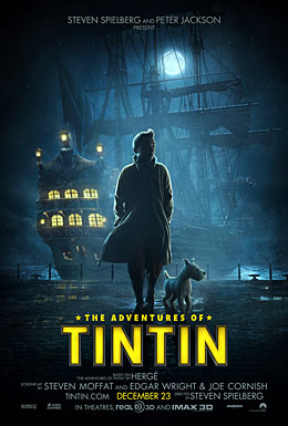Tintin : jeu et poster